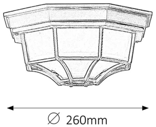 Rabalux 8346 - Kültéri lámpa MILANO 1xE27/100W/230V