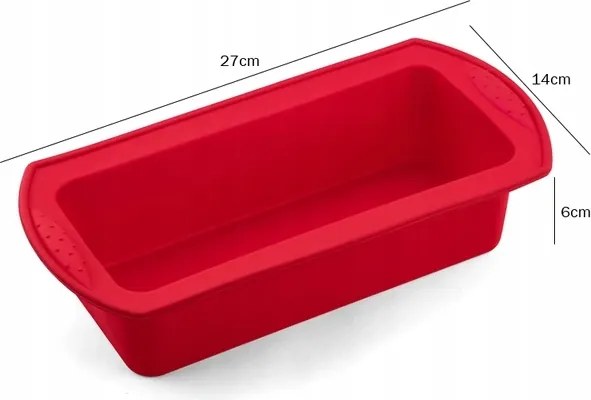 Szilikon sütőformák kerek szilikon téglalap alakú kenyér 2 db
