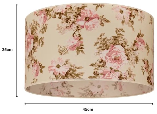 Duolla - Univerzális ROLLER E27 árnyékoló, 45 cm, rózsa színű