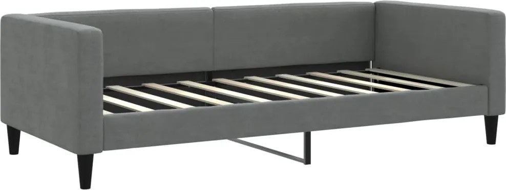 vidaXL sötétszürke szövet kanapéágy 90 x 190 cm