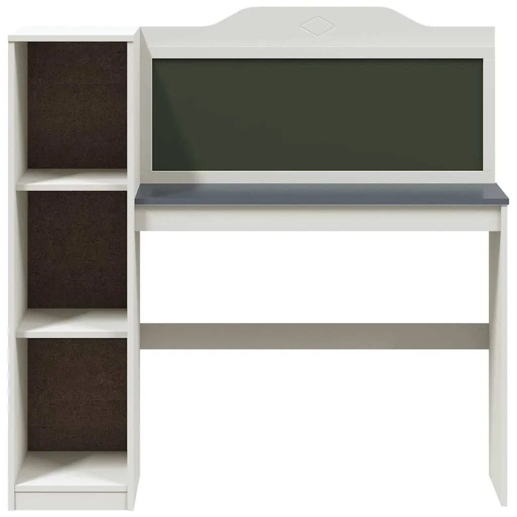 Táblafesték Íróasztal Fehér és szürke 120 x 45 x 118.5 cm