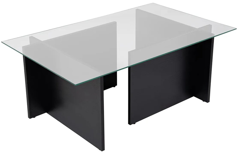 Dohányzóasztal Vetrino Wood Fekete