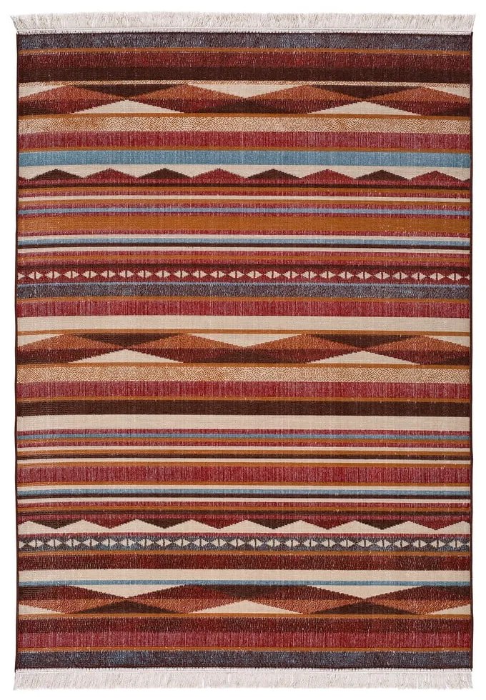 Caucas Stripes piros szőnyeg, 120 x 170 cm - Universal
