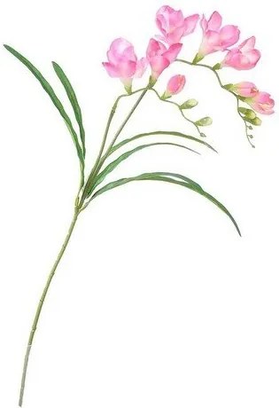 Művirág Frézie rózsaszín, 57 cm