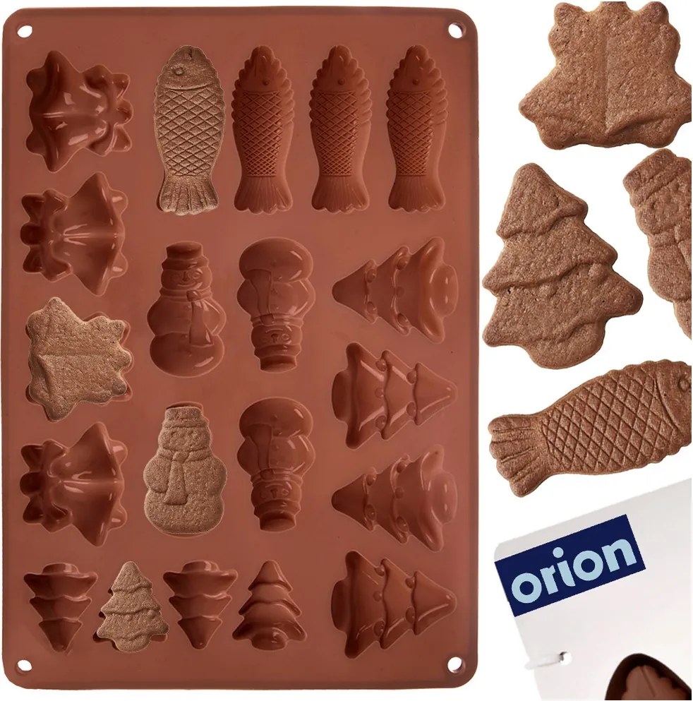 Szilikon keksz sütőforma omlós praliné kekszekhez