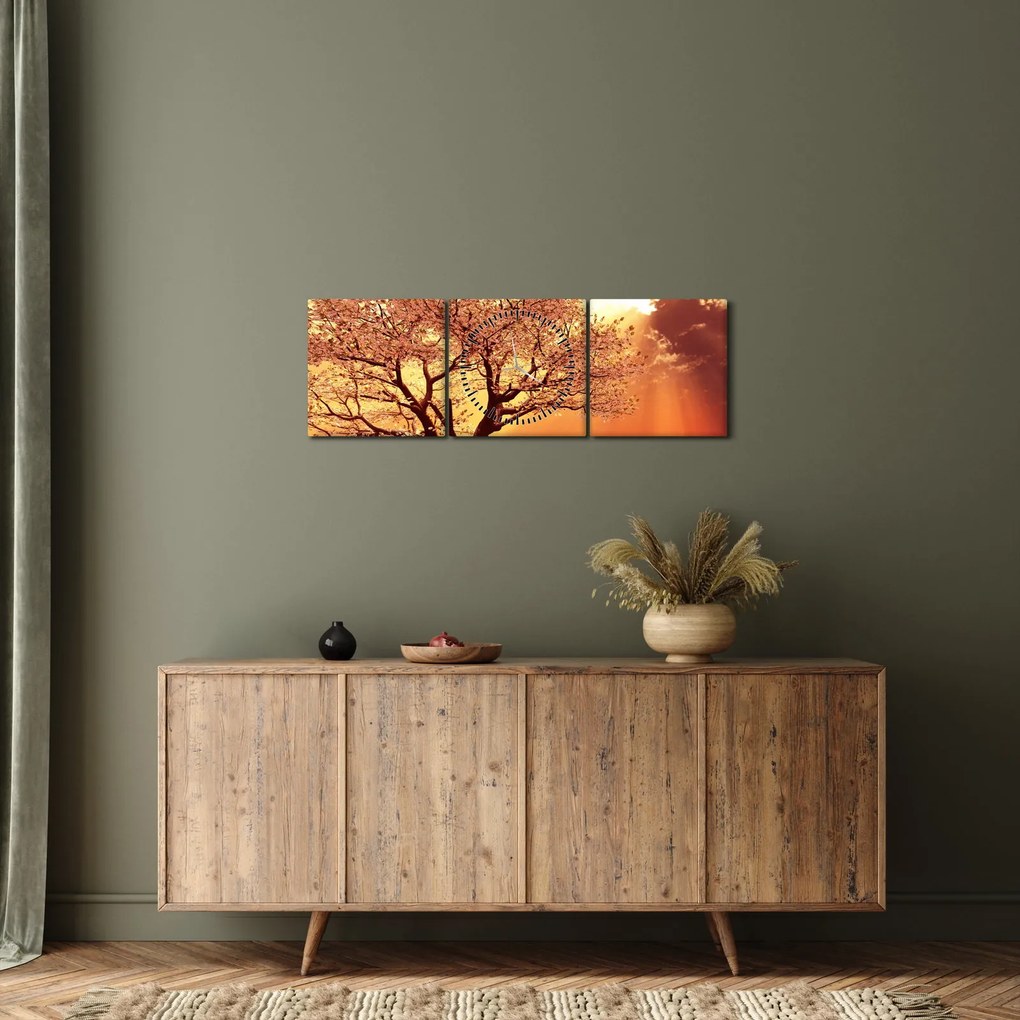 Isten sugarainak képe (órával) (90x30 cm)