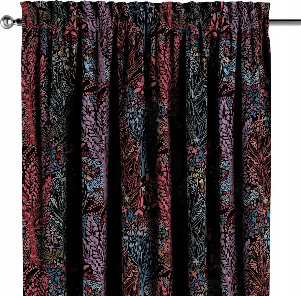 Dekoria Csatornafüggöny frufruval 1 db 130x260cm rózsaszín árnyalatok