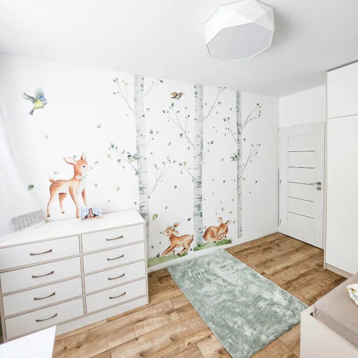 INSPIO Falmatrica gyerekszobába - Játékos őzikék