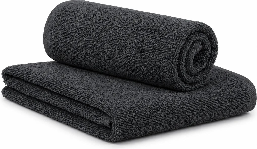 Bella sötétszürke 100% pamut gyerek törölköző 30x50 cm, 100% pamut