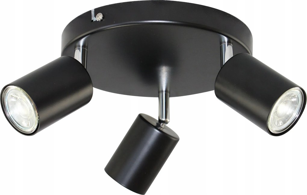 Mennyezeti Lámpa Kerek Halogén Lámpatest Kerek 3x GU10