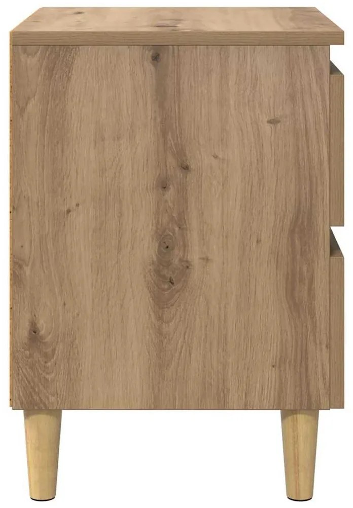 vidaXL Ágy szekrények 2 pcs Artisan tölgy 40 x 35 x 50 cm Faanyag