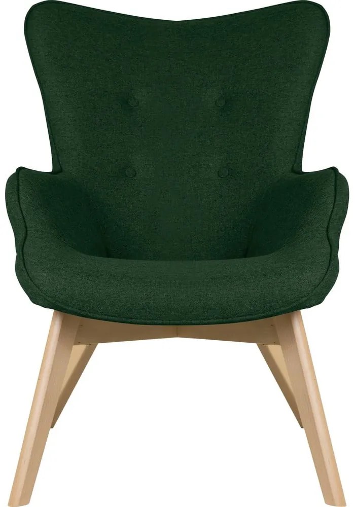 Sötétzöld fotel Niko – Ropez