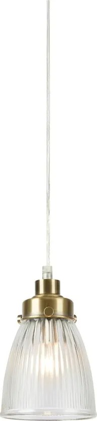 Sárgaréz színű függőlámpa üveg búrával ø 11 cm Bellis – Markslöjd