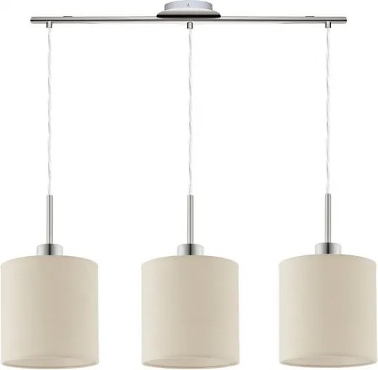 Eglo - LED csillár kábelen TUNJA 3xE27/60W/230V krémszínű