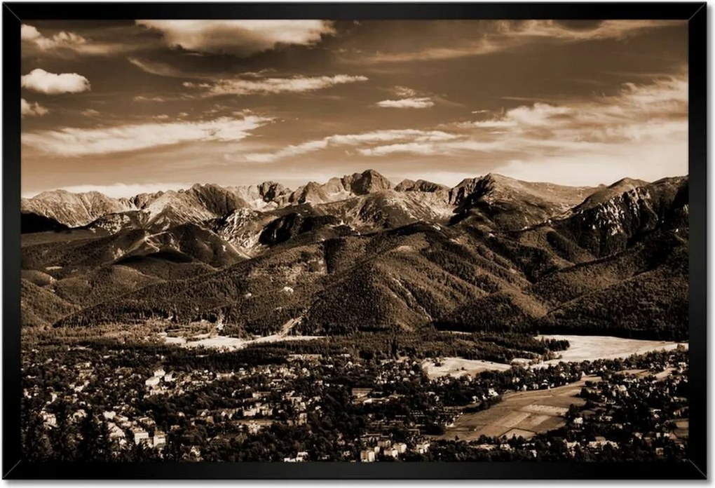 Poszterek keretben 60x40 Tátra Lengyel hegyek Kilátás