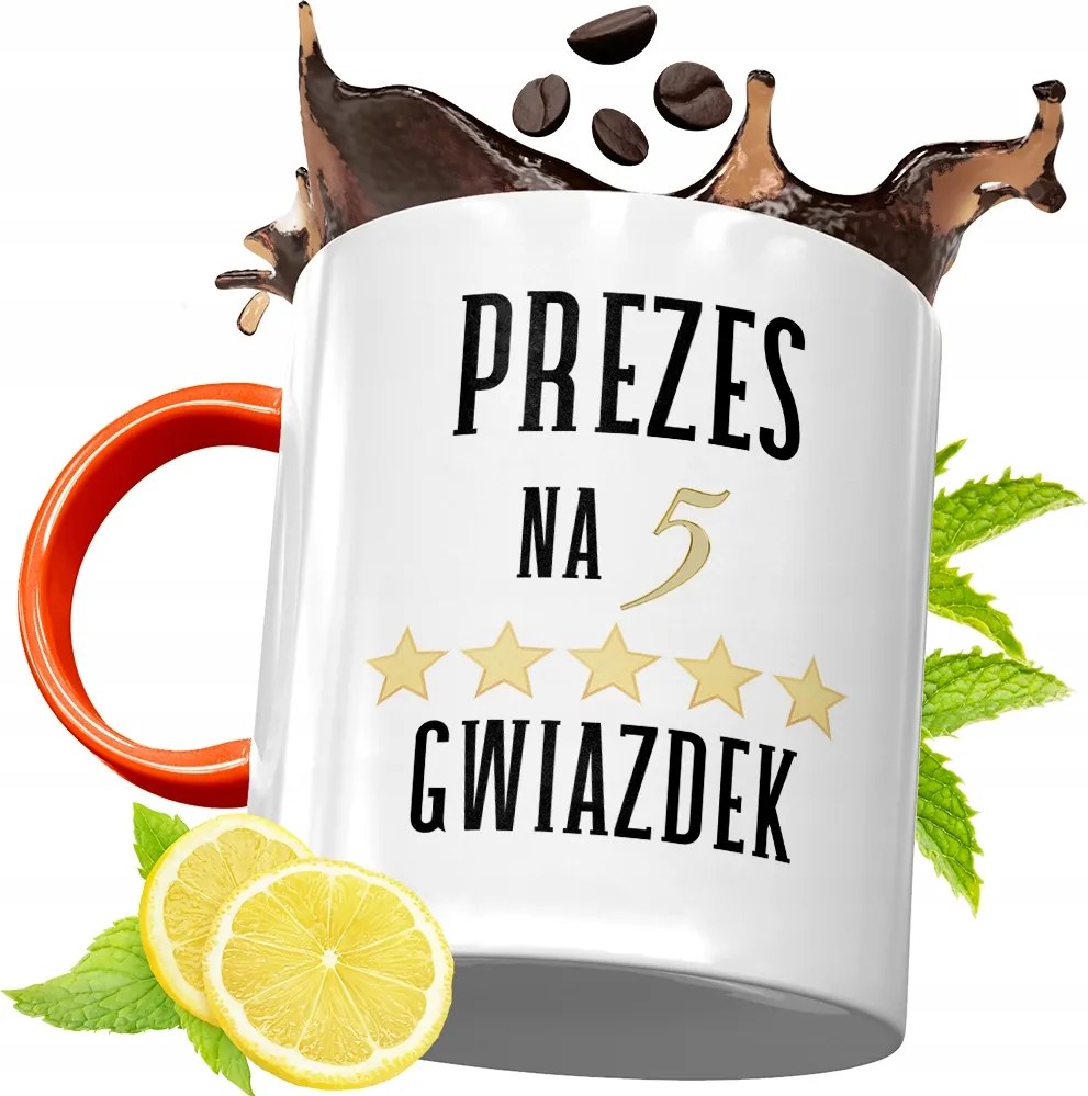 Narancssárga Bögre Elnöknek Ajándék fényképes nyomtatással