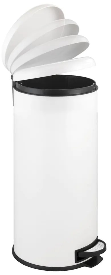 Fehér acél pedálos szemetes 30 l Leman – Wenko