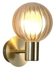 Searchlight 30506GO - Fali lámpatest LUMINSPHERE 1xG9/7W/230V, sárgaréz