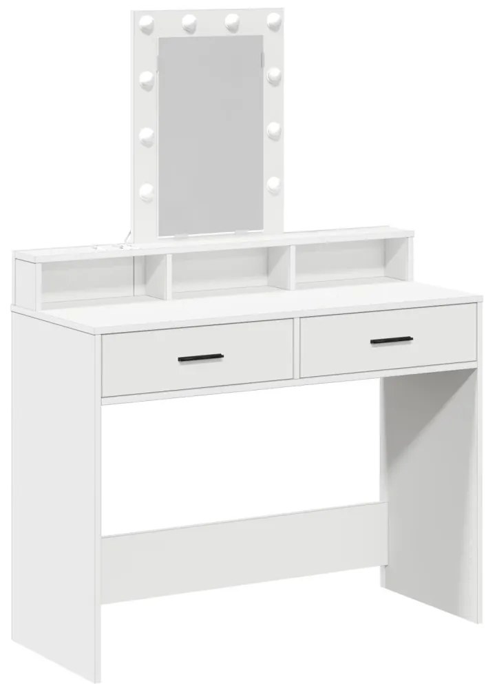 Pipereasztal Fehér MDF 100 x 41 x 140 cm Pipereasztal
