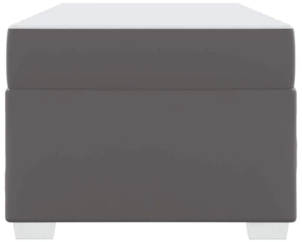 Ágykeret Szürke 90 x 200 cm Műbőr