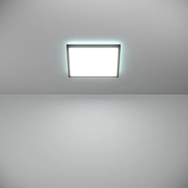 Eglo 901466-LED RGBW Dimmelhető fürdőszobai lámpa ROVITO-Z 13,4W/230V 29x29cm IP44 fekete
