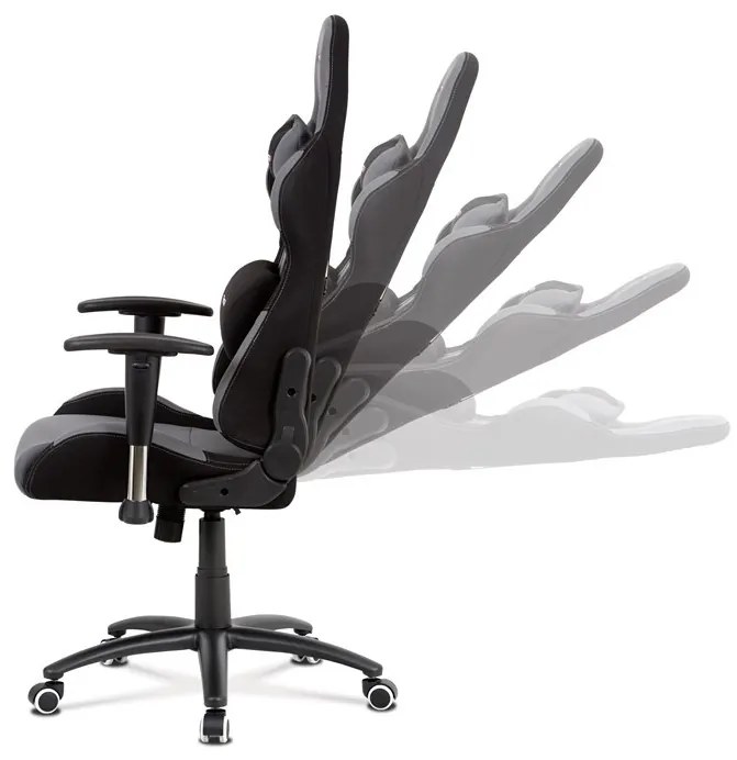 Szürke Szövet Irodai Főnöki Szék, Hinta Mechanikával. KA-F01 GREY