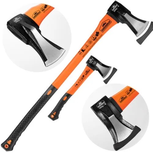 TOMS fejsze és hasító készlet, 2 db, fekete/narancs Gardebruk