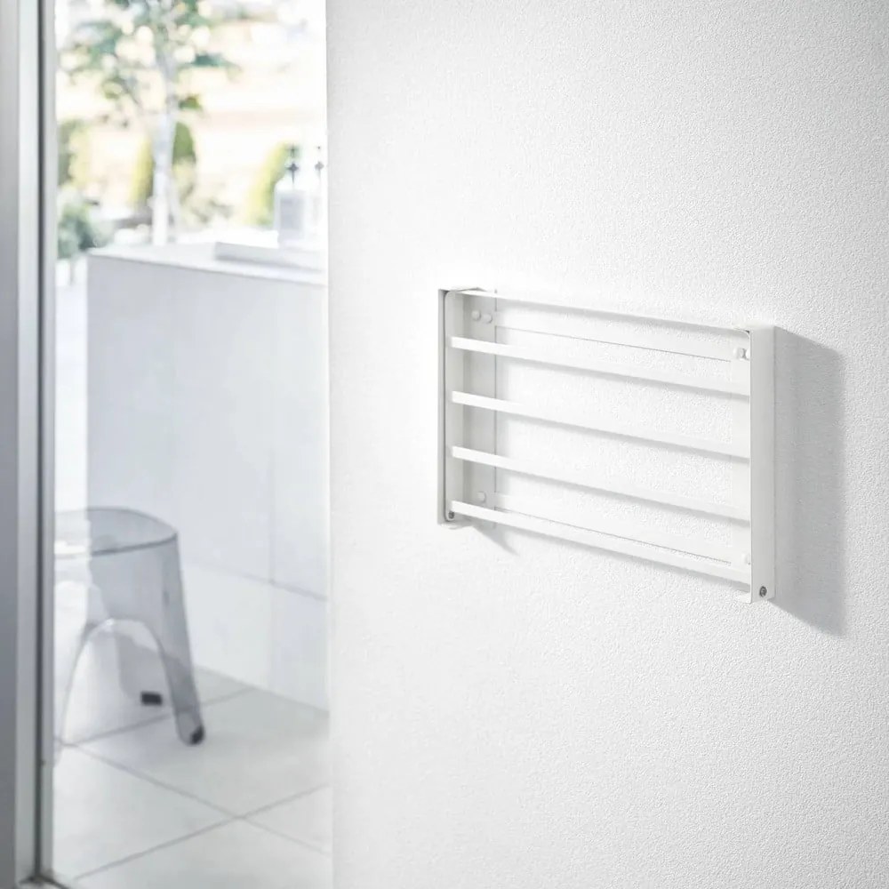 Matt fehér fali acél fürdőszobai polc Tower – YAMAZAKI