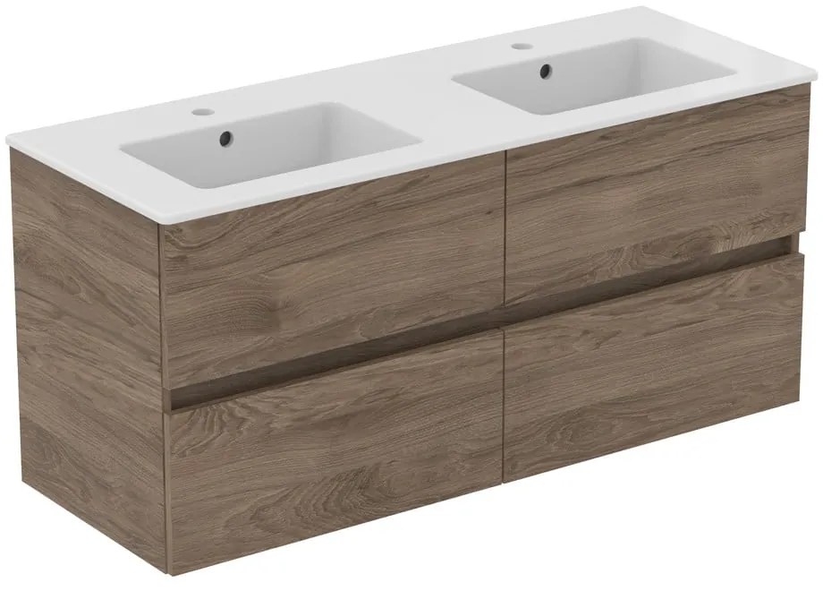 Natúr színű fali mosdó alatti szekrény diófa dekorral 120x55 cm Eurovit+ – Ideal Standard