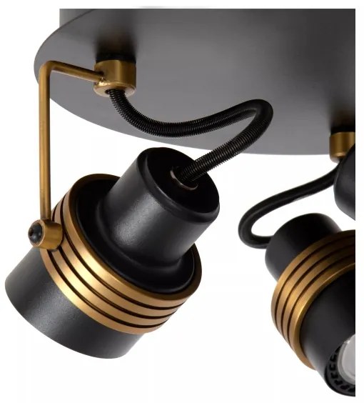 Lucide 34944/13/30 - Spotlámpa TUNDRAN 3xGU10/5W/230V fekete