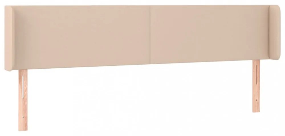 cappuccino színű műbőr LED-es fejtámla 203x16x78/88 cm