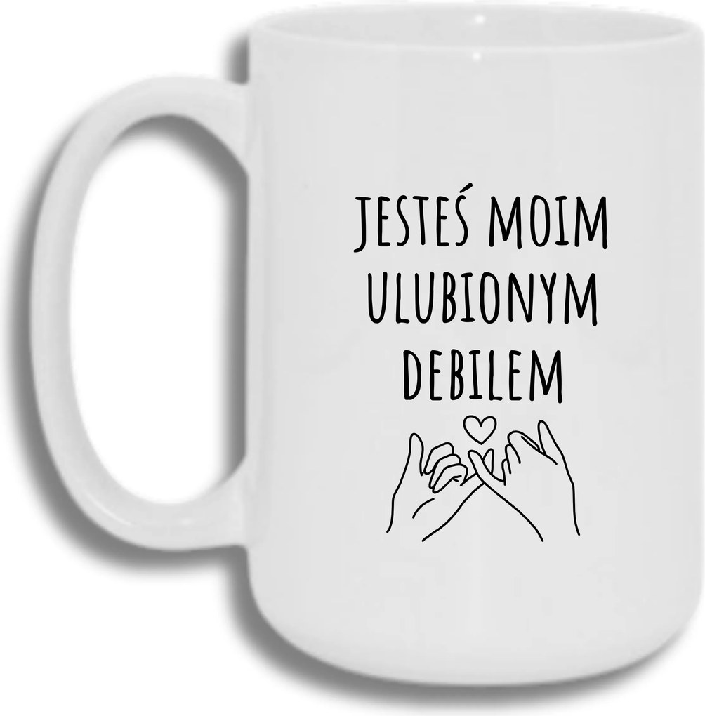 Bögre Fehér Nagy 440ml Ajándék Vicces Kedvenc Debil