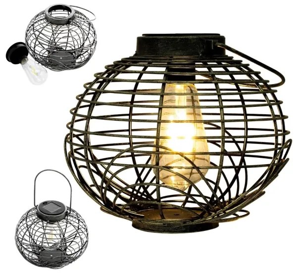 LED Napelemes lámpa LUISA 1xE27/1,2V IP44