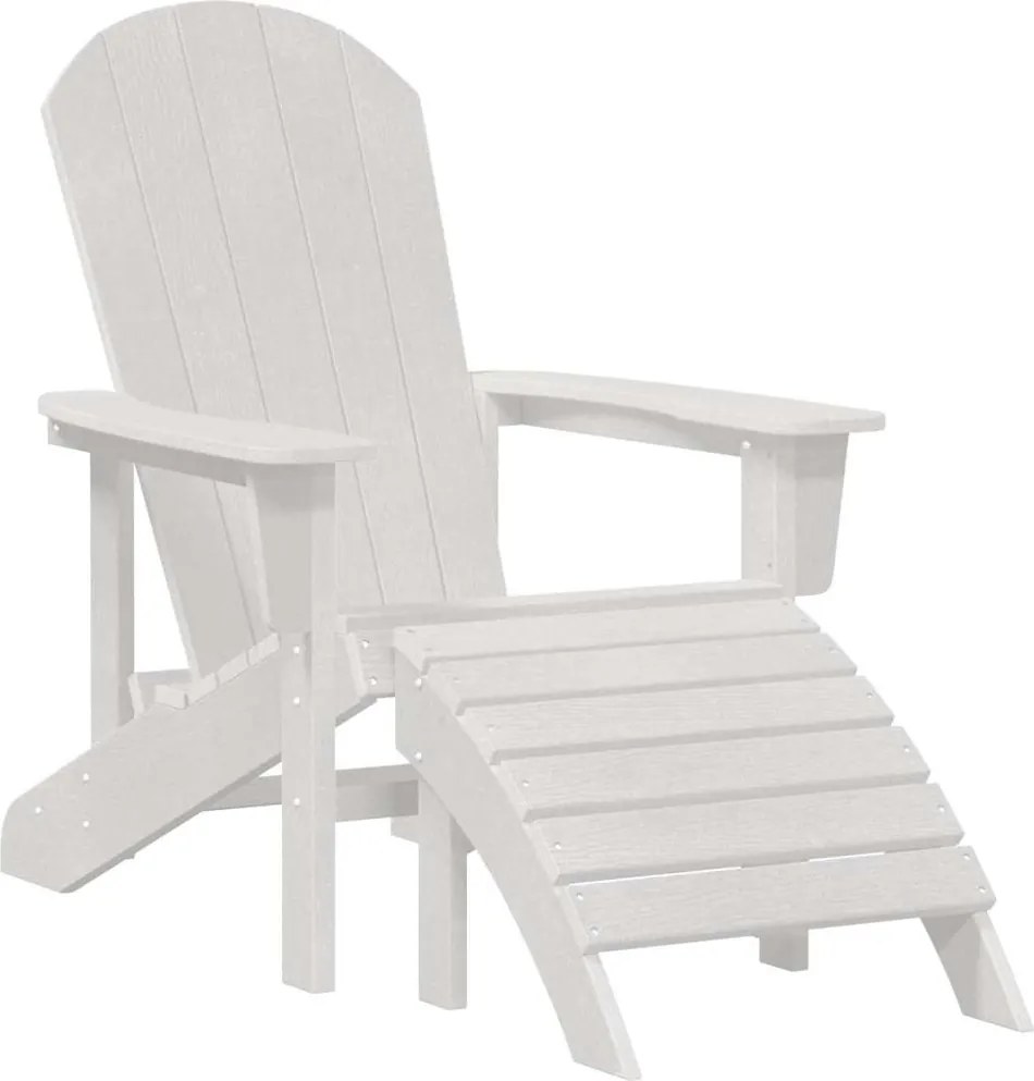 vidaXL Adirondack szék Fehér 82 x 74 x 92 cm HDPE