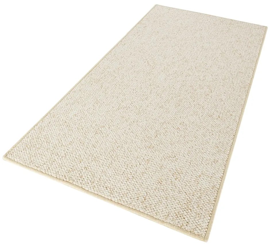 Krémszínű futószőnyeg 80x200 cm Wolly – BT Carpet