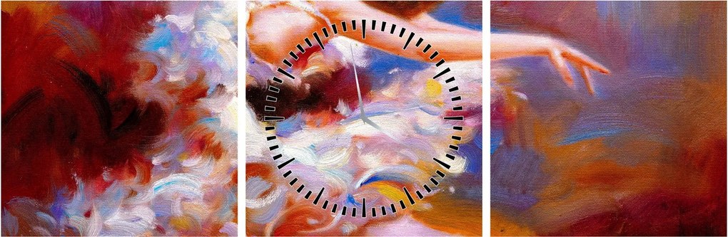 Kép - Balerina, festmény (órával) (90x30 cm)