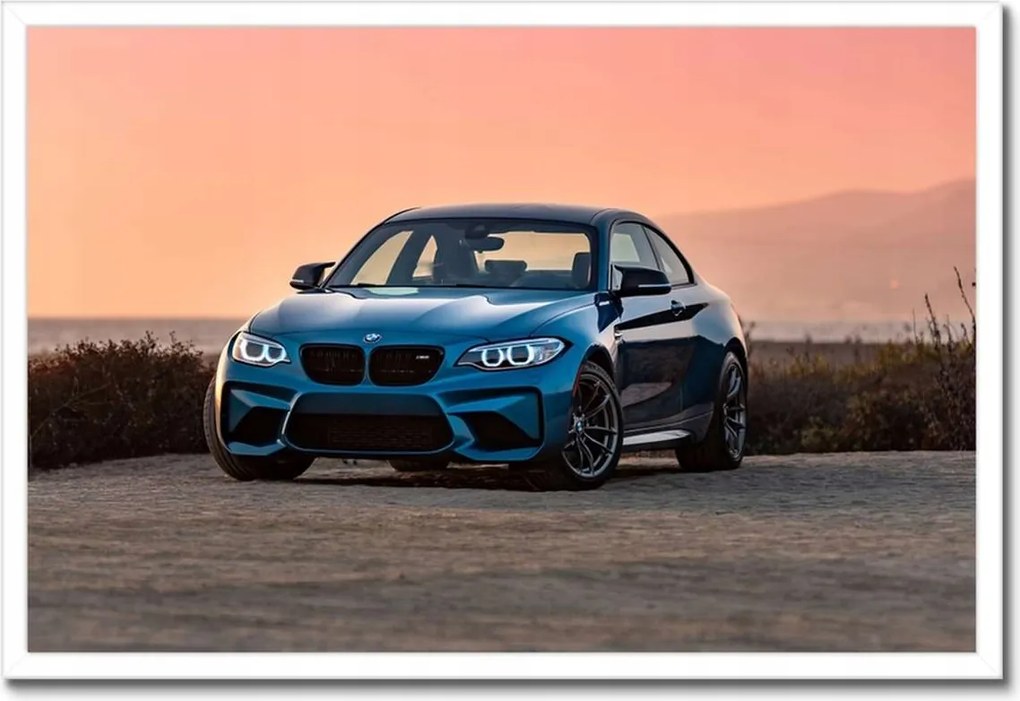 Poszterek keretben 60x40 Naplemente Bmw Auto