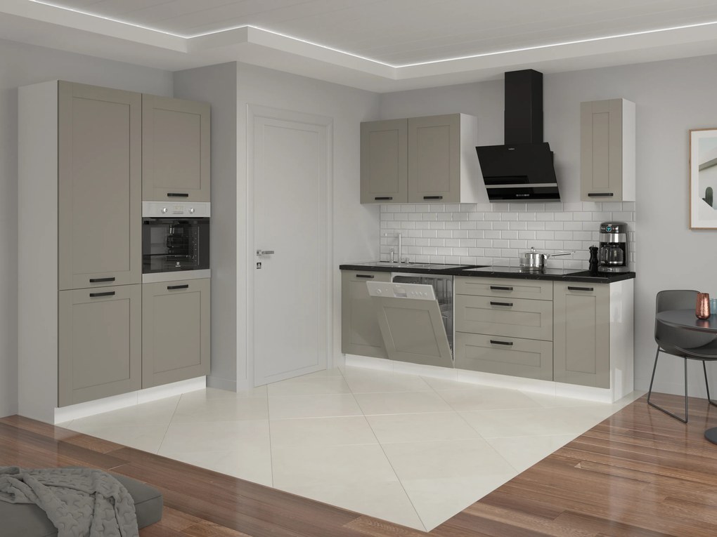 Felső konyhaszekrény Lucid 60 GU 36 1F (claygrey + fehér). Akció -6%. 1045450