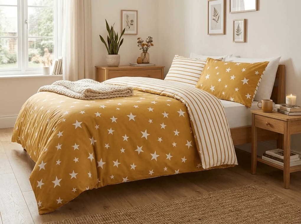 STARS bézs mikroplüss ágyneműhuzat Ágyneműhuzat mérete: 70 x 90 cm | 140 x 200 cm