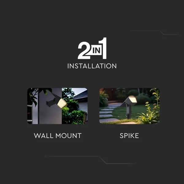 LED napelemes lámpa 2 az 1-ben LED/1,3W/3,7V 3000/4000/6400K IP65 1200 mAh