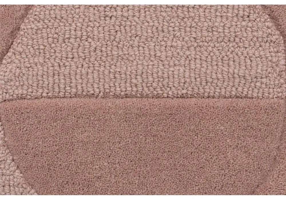 Gigi rózsaszín gyapjú szőnyeg, 160 x 230 cm - Flair Rugs