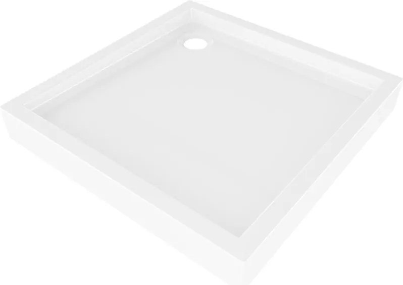Mexen Flow+ negyzet alaku zuhanytalca 90 x 90 cm, feher fenyes - 46S109090H