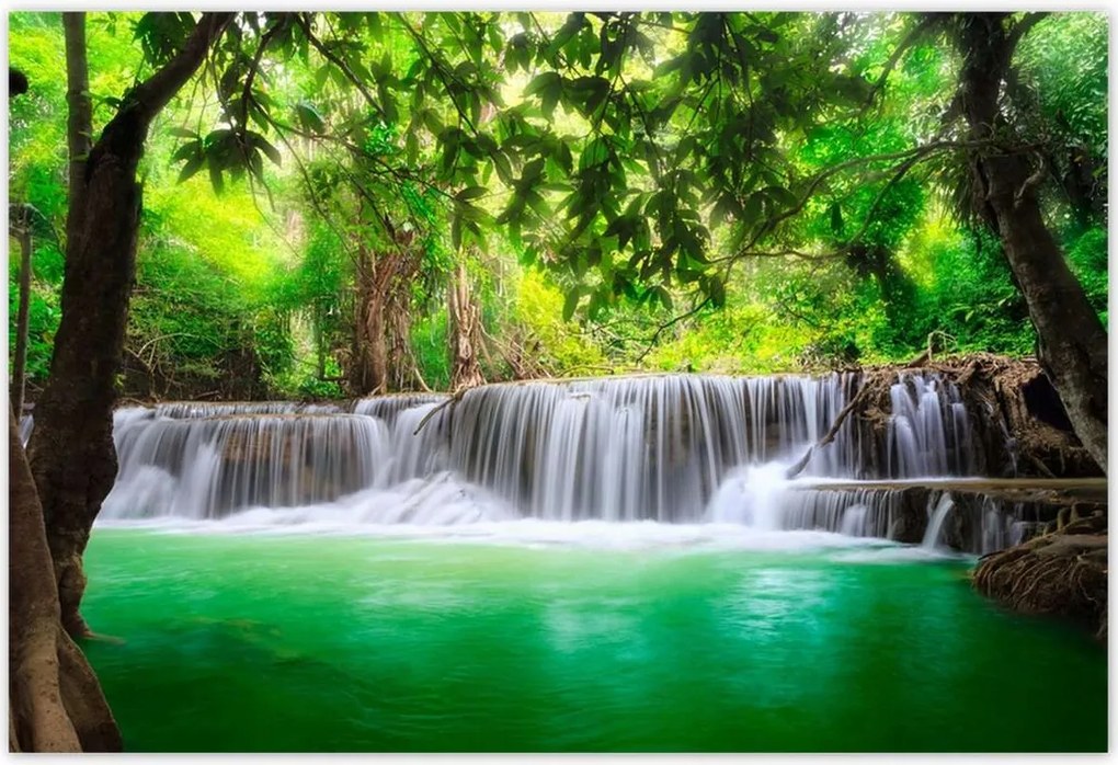 Poszterek 185x125 Tájkép vízesés