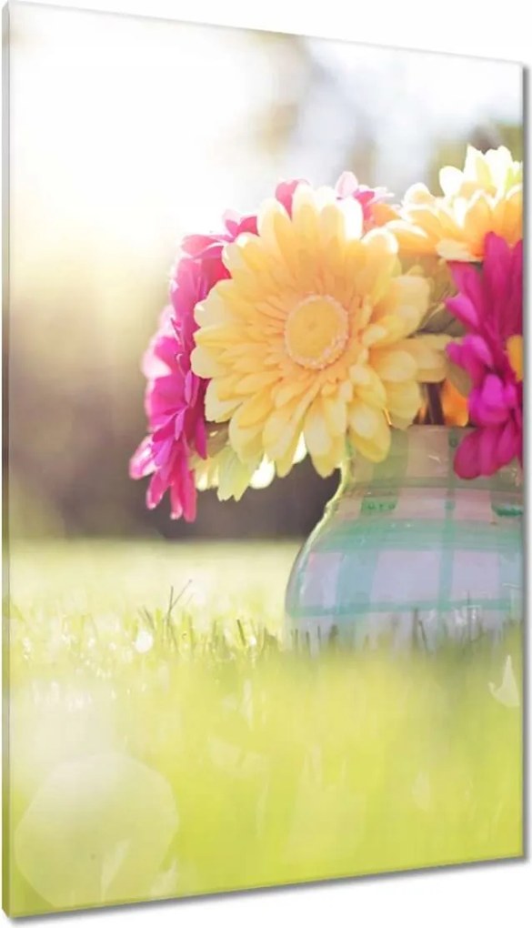 Vászonkép 80x120 Virágcsokor a réten