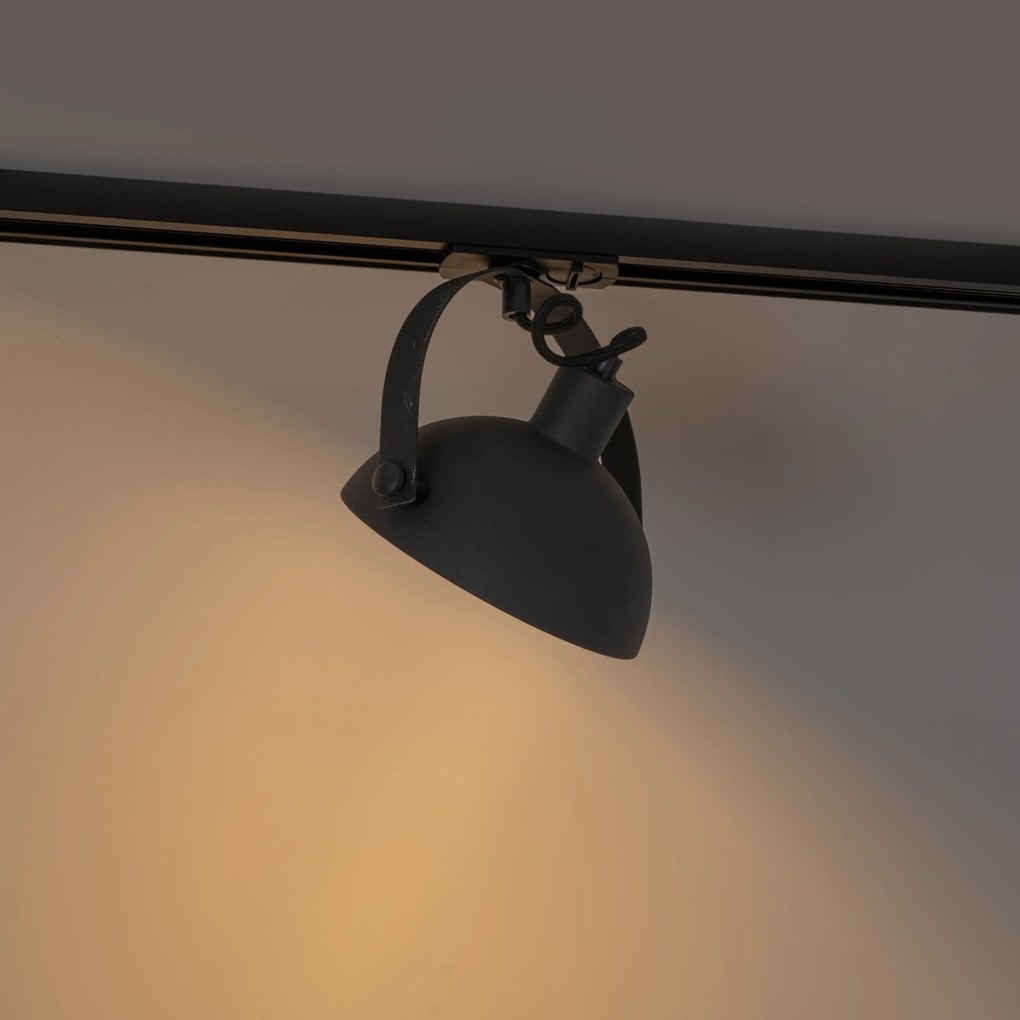 Ipari 1 fázisú sínlámpa fekete arannyal belül - Magnax