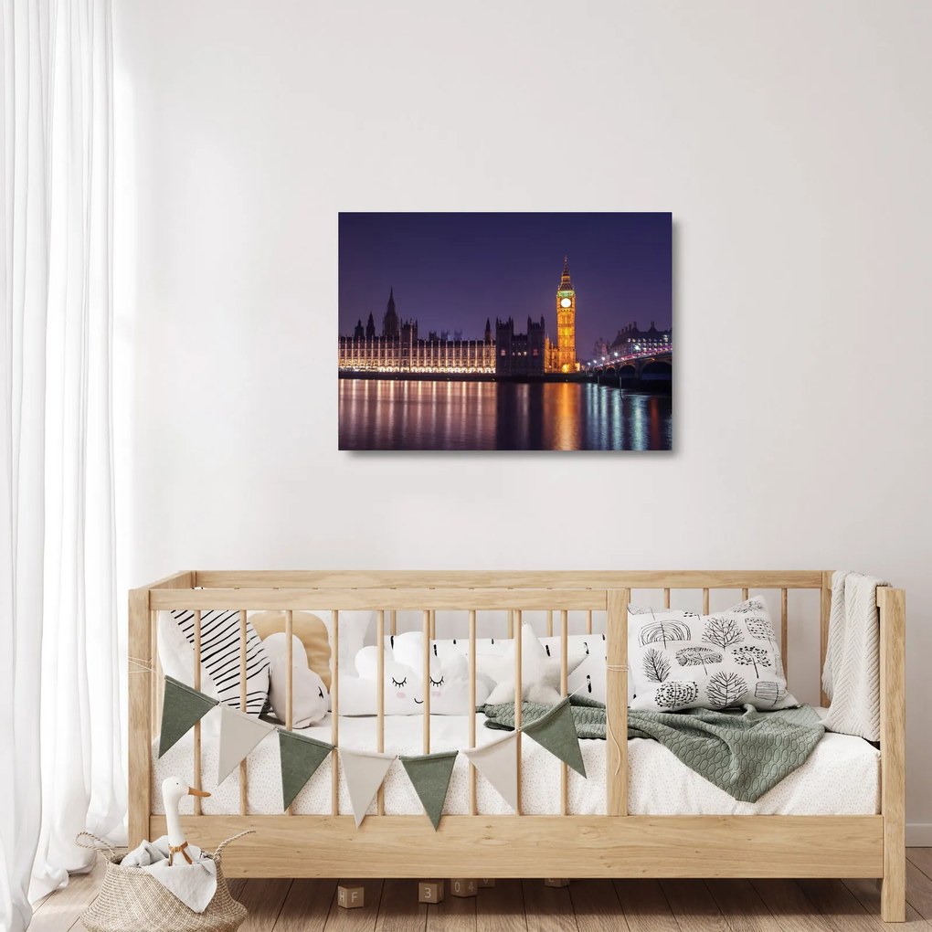 Londoni kép (üvegen) (70x50 cm)
