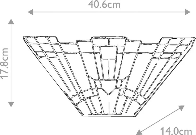 Quoizel INGLENOOK QZ-INGLENOOK-WU Fali lámpa 2x60W/E14