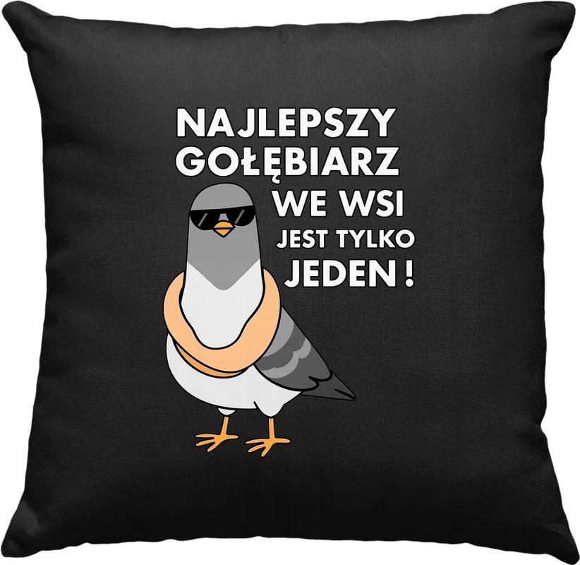 Galambász párna Első számú, fekete