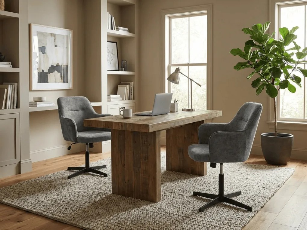 Készlet 2 db szürke irodai szék NERIS