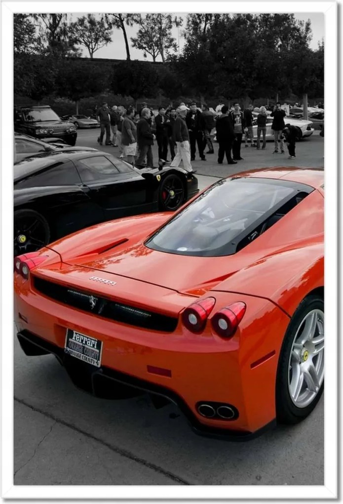 Poszterek 40x60-as keretben Ferrari hátulról